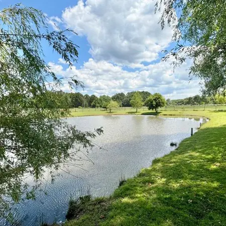 Visuel d'un lac à Cubnezais pour illustrer le stage de printemps du 20 au 23 mars 2026
